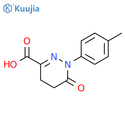 1-(4-METHYLPHENYL)-6-OXO-1,4,5,6-TETRAHYDROPYRIDAZINE-3-CARBOXYLIC ACID structure