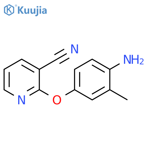 2-(4-amino-3-methylphenoxy)pyridine-3-carbonitrile structure