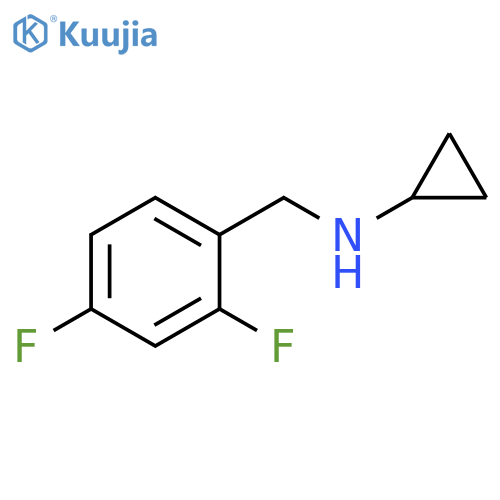 N-(2,4-difluorophenyl)methylcyclopropanamine structure