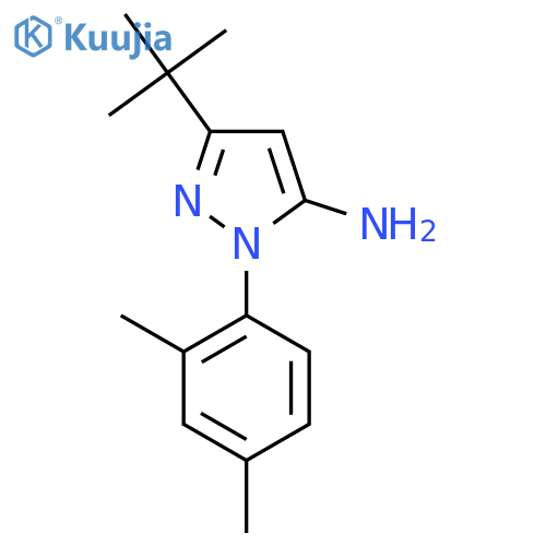 5-tert-Butyl-2-(2,4-dimethylphenyl)-2,3-dihydro-1H-pyrazol-3-imine structure