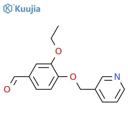 3-ethoxy-4-[(pyridin-3-yl)methoxy]benzaldehyde structure
