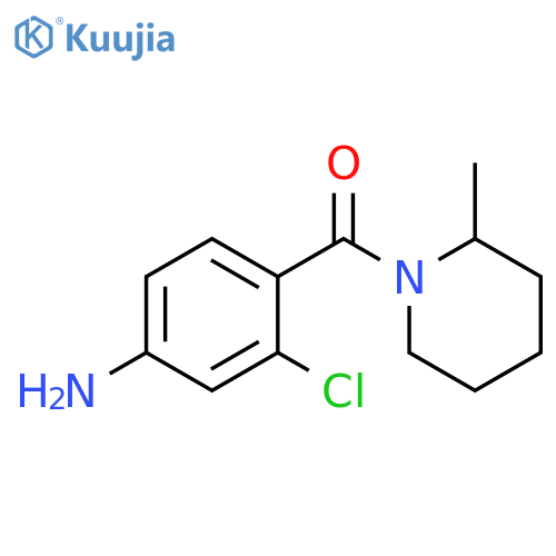 3-chloro-4-(2-methylpiperidine-1-carbonyl)aniline structure