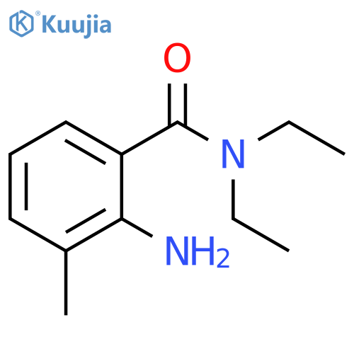 2-amino-N,N-diethyl-3-methylbenzamide structure
