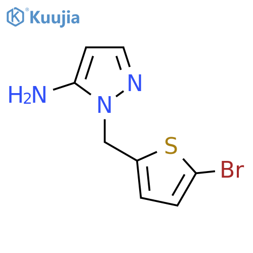 1-(5-Bromothiophen-2-yl)methyl-1H-pyrazol-5-amine structure