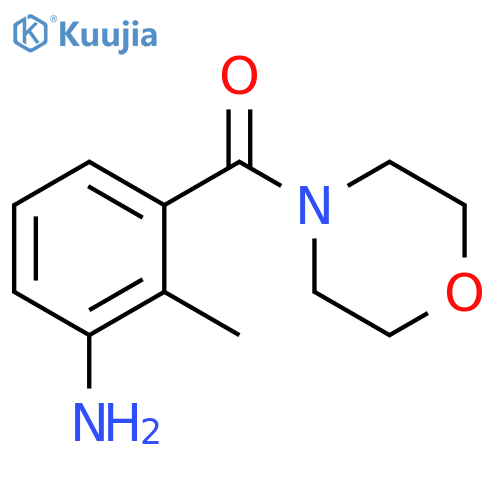 2-methyl-3-(morpholine-4-carbonyl)aniline structure