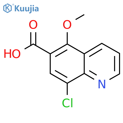 8-Chloro-5-methoxyquinoline-6-carboxylic acid structure
