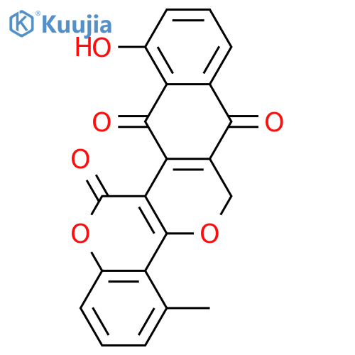 11-Hydroxy-4-methyl-6H,13H-naphtho[2',3':4,5]pyrano[3,2-c][1]benzopyran-7,12,13-trione structure