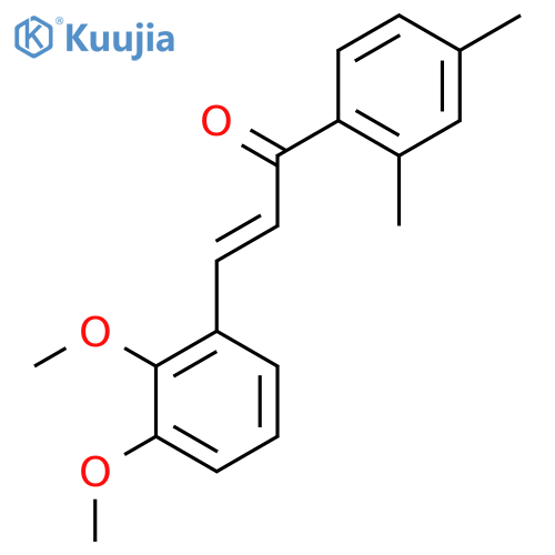 (2E)-3-(2,3-Dimethoxyphenyl)-1-(2,4-dimethylphenyl)prop-2-en-1-one structure