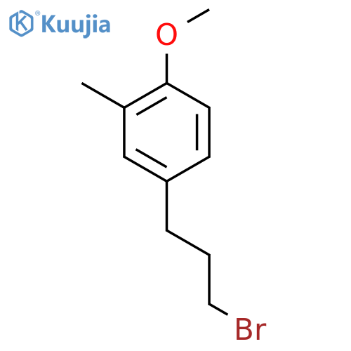 4-(3-bromopropyl)-1-methoxy-2-methylbenzene structure