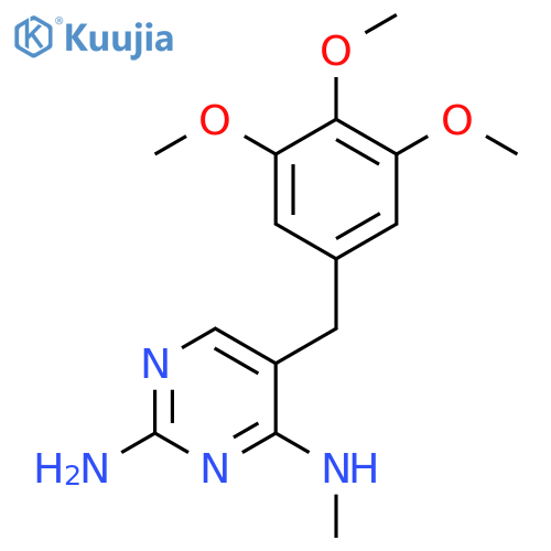 2,4-Pyrimidinediamine, N4-methyl-5-[(3,4,5-trimethoxyphenyl)methyl]- structure