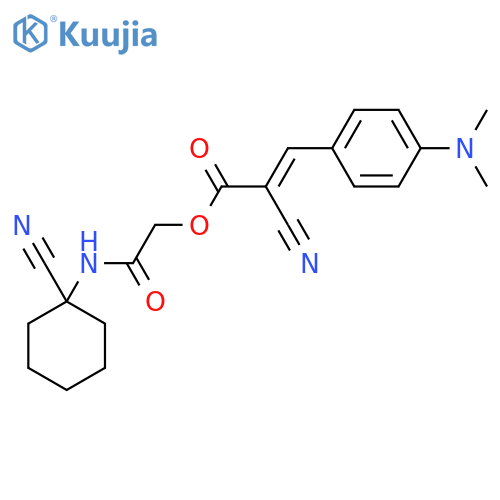 [(1-Cyanocyclohexyl)carbamoyl]methyl 2-cyano-3-[4-(dimethylamino)phenyl]prop-2-enoate structure