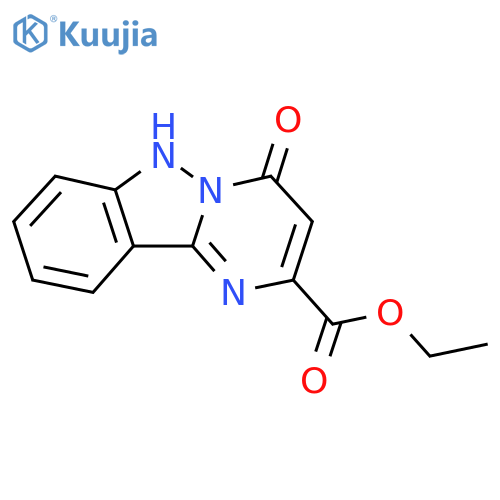 ethyl 4-oxo-1H,4H-pyrimido1,2-bindazole-2-carboxylate structure