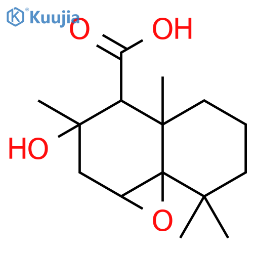 (1aS,3S,4R,4aR,8aR)-3-hydroxy-3,4a,8,8-tetramethyloctahydro-1aH-naphtho[1,8a-b]oxirene-4-carboxylic acid structure