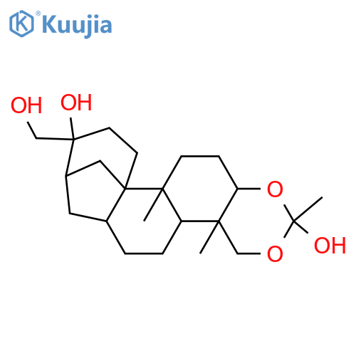 3,16,17,18-Aphidicolanetetrol; (3α,16β)-form, 3,18-Orthoacetate structure