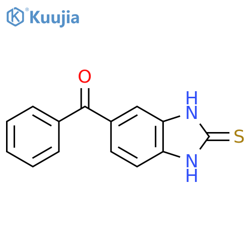 (2-Mercapto-1H-benzimidazol-6-yl)(phenyl)methanone structure
