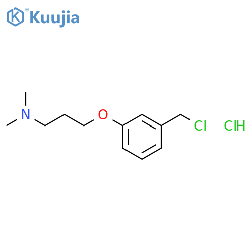 3-3-(Chloromethyl)phenoxy-N,N-dimethylpropylamine hydrochloride structure