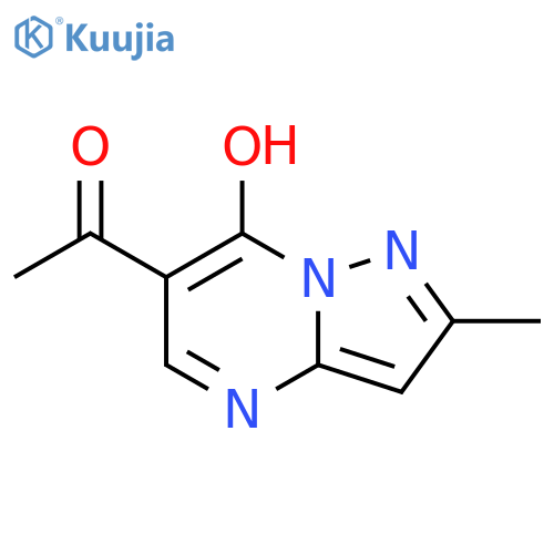1-{7-hydroxy-2-methylpyrazolo1,5-apyrimidin-6-yl}ethan-1-one structure