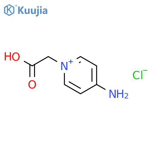 Pyridinium, 4-amino-1-(carboxymethyl)-, chloride (1:1) structure