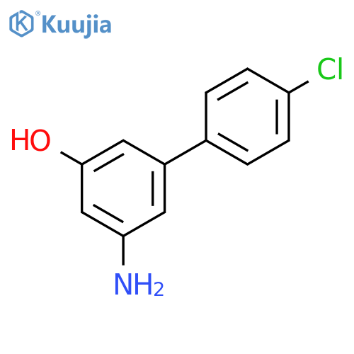 [1,1'-Biphenyl]-3-ol, 5-amino-4'-chloro- structure