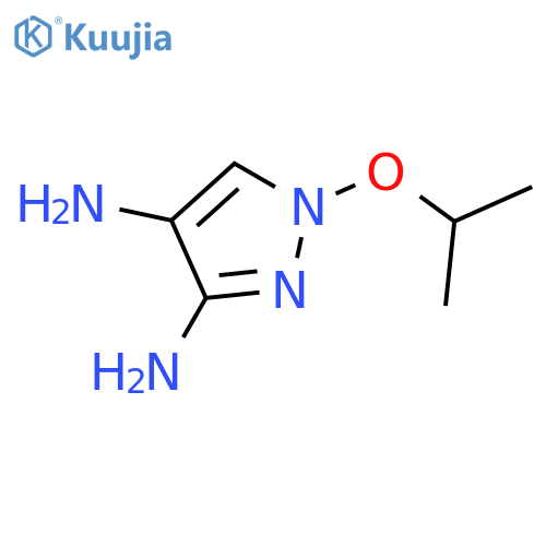 1H-Pyrazole-3,4-diamine, 1-(1-methylethoxy)- structure