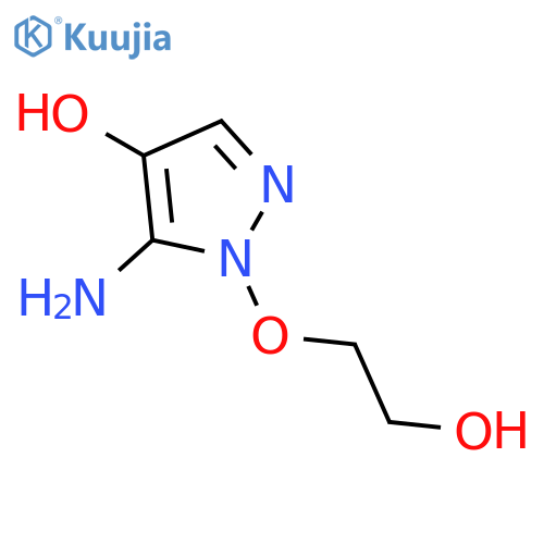 1H-Pyrazol-4-ol, 5-amino-1-(2-hydroxyethoxy)- structure