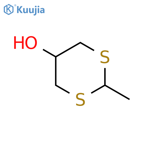 2-methyl-1,3-dithian-5-ol structure