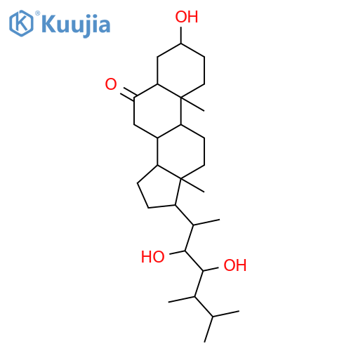 (22R,23R,24S)-3β,22,23-Trihydroxy-5α-ergostan-6-one structure