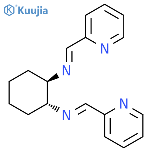 1-(pyridin-2-yl)-N-(1R,2R)-2-{(pyridin-2-yl)methylideneamino}cyclohexylmethanimine structure