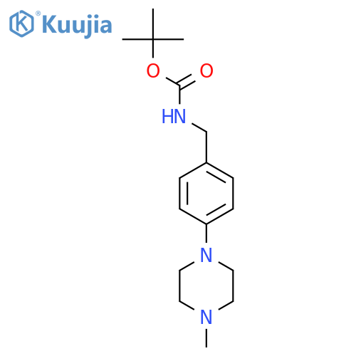Tert-Butyl 4-(4-methylpiperazin-1-yl)benzylcarbamate structure