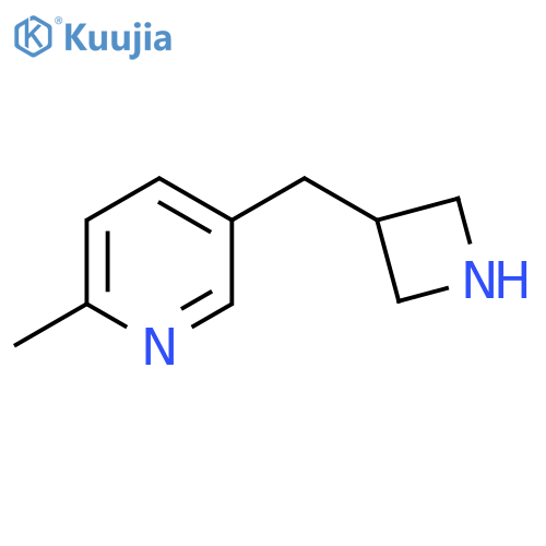 Pyridine, 5-(3-azetidinylmethyl)-2-methyl- structure