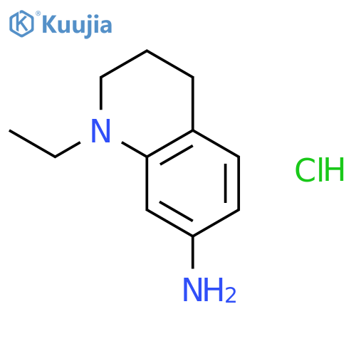 N-Ethyl-1,2,3,4-tetrahydro-7-quinolinamine hydrochloride structure