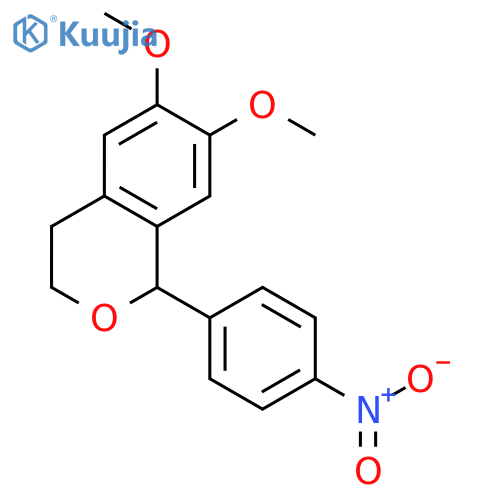 6,7-Dimethoxy-1-(4-nitro-phenyl)-isochroman structure