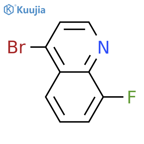 4-Bromo-8-fluoroquinoline structure