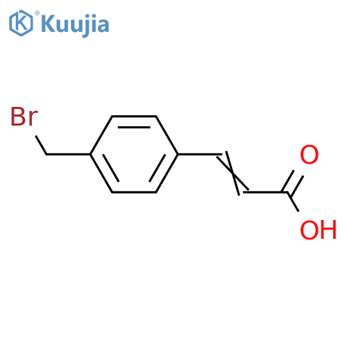 3-[4-(bromomethyl)phenyl]prop-2-enoic acid structure