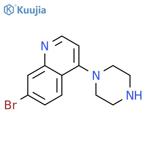 7-Bromo-4-(piperazin-1-yl)quinoline structure