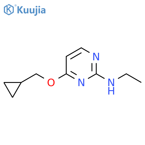 4-(Cyclopropylmethoxy)-N-ethyl-2-pyrimidinamine structure