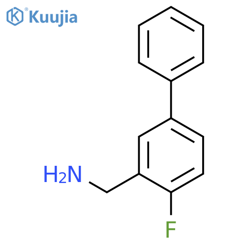 (2-Fluoro-5-phenylphenyl)methanamine structure