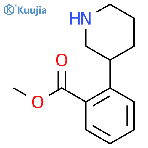 methyl 2-(piperidin-3-yl)benzoate structure
