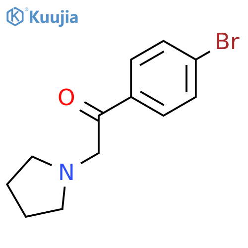 Ethanone, 1-(4-bromophenyl)-2-(1-pyrrolidinyl)- structure