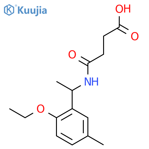 3-{N-[(2-ethoxy-5-methylphenyl)ethyl]carbamoyl}propanoic acid structure