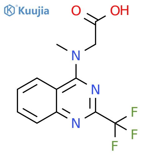 Methyl-(2-trifluoromethyl-quinazolin-4-yl)-amino-acetic Acid structure