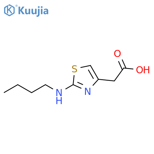 4-Thiazoleacetic acid, 2-(butylamino)- structure