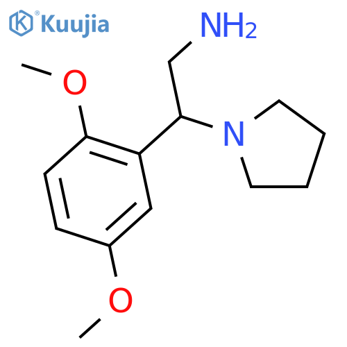 2-(2,5-Dimethoxy-phenyl)-2-pyrrolidin-1-yl-ethylamine structure