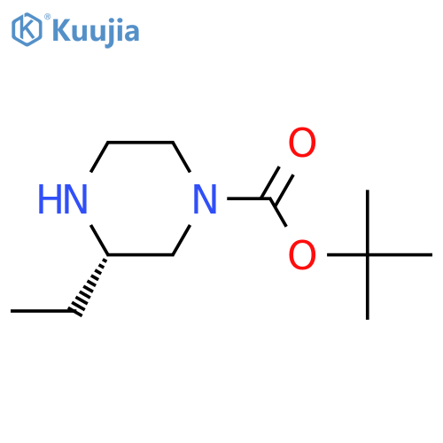 tert-butyl (3S)-3-ethylpiperazine-1-carboxylate structure