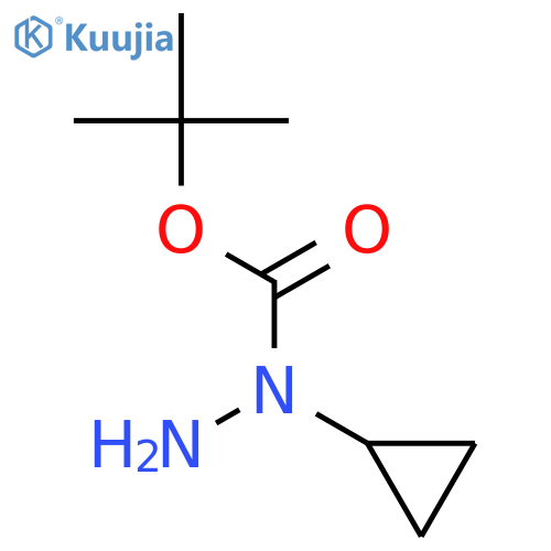 tert-butyl 1-cyclopropylhydrazinecarboxylate structure
