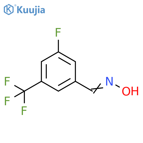 N-{3-fluoro-5-(trifluoromethyl)phenylmethylidene}hydroxylamine structure