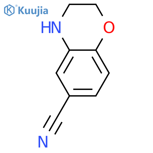 3,4-Dihydro-2H-benzo[b][1,4]oxazine-6-carbonitrile structure