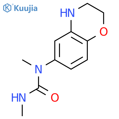 Urea, N-(3,4-dihydro-2H-1,4-benzoxazin-6-yl)-N,N'-dimethyl- structure