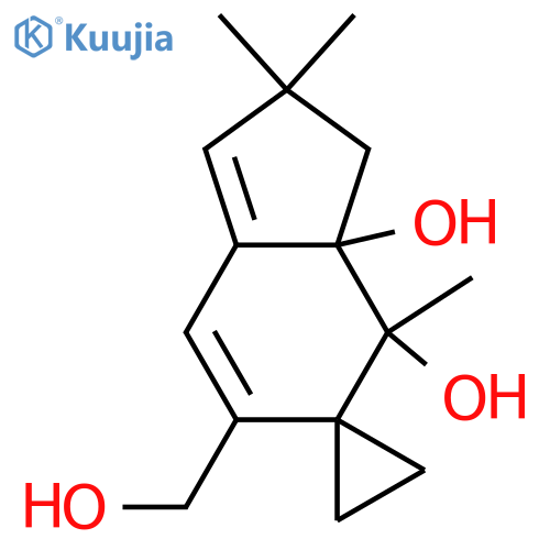 7,9-Illudadiene-2,3,14-triol; (2β,3β)-form structure