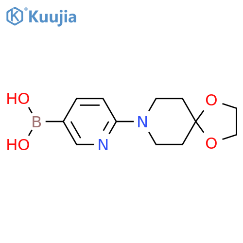 (6-(1,4-Dioxa-8-azaspiro[4.5]decan-8-yl)pyridin-3-yl)boronic acid structure